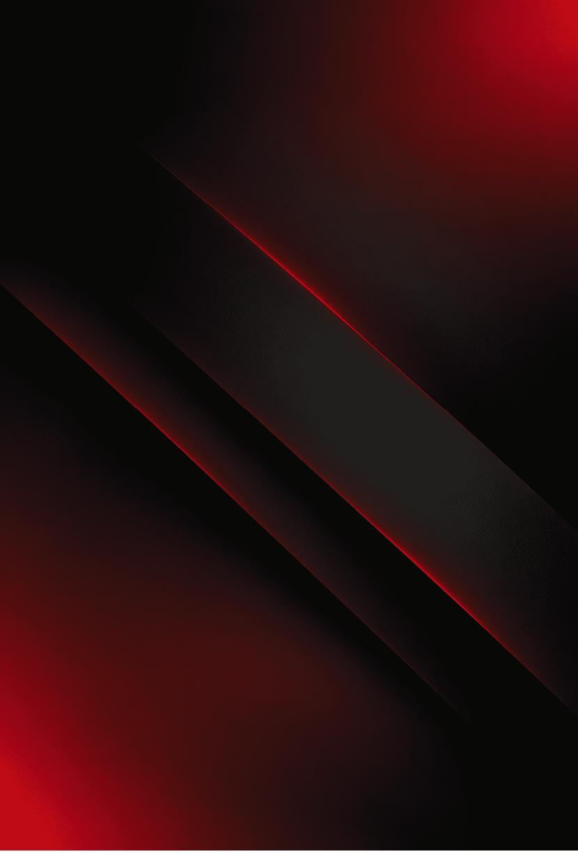 Fondo abstracto con tonos oscuros y l neas diagonales iluminadas en rojo. Descripci n generada con IA