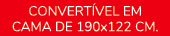 CONVERT VEL EM CAMA DE 190x122 CM.