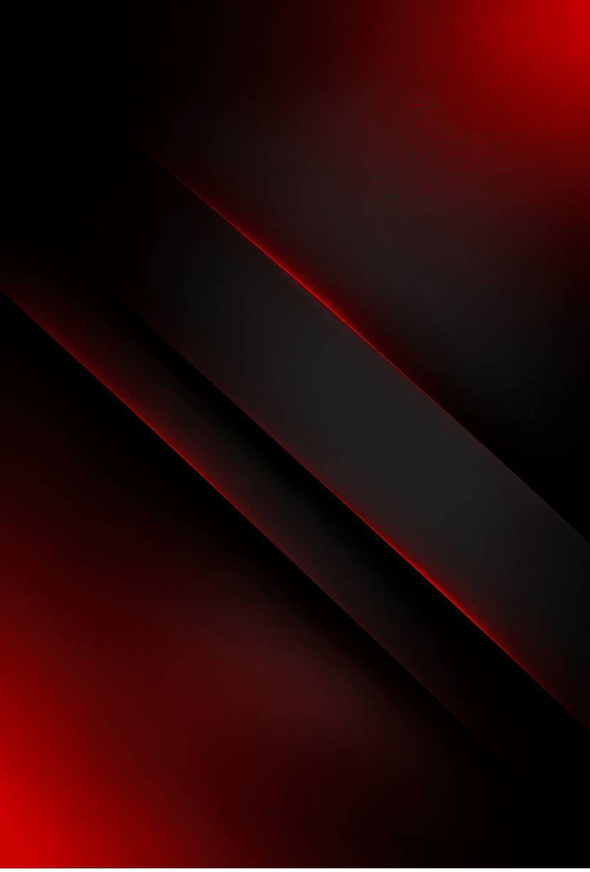 Fondo abstracto con tonos oscuros y l neas diagonales iluminadas en rojo. Descripci n generada con IA