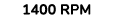 1400 rpm