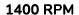 1400 rpm