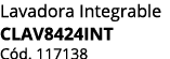 Lavadora Integrable CLAV8424INT C d. 117138