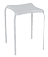 A white stool with a white seat and white legs. AI generated content