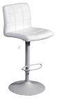 A white stool with a white seat and a white base. AI generated content