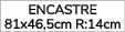encastre 81x46,5cm R:14cm