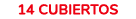 14 cubiertos