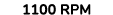 1100 rpm