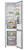 A refrigerator with a variety of food items and bottles inside. AI generated content