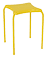 A yellow stool with a yellow seat and legs. AI generated content