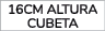 16cm altura cubeta 