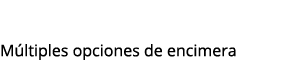  M ltiples opciones de encimera