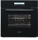 Two black ovens with digital displays showing the time and temperature. AI generated content