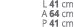 L 41 cm A 64 cm P 41 cm