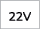 22V