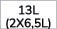 13L (2x6,5L) 