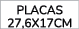 Placas 27,6x17cm