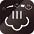 A black and white image of a smiling face with a white number 3 on it. AI generated content