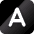 A black and white image of a letter A. AI generated content
