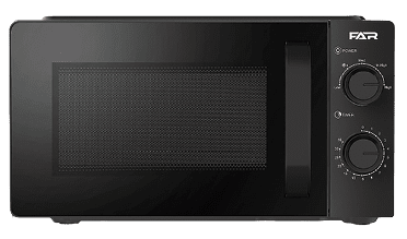 A microwave oven with a digital display and a timer. AI generated content