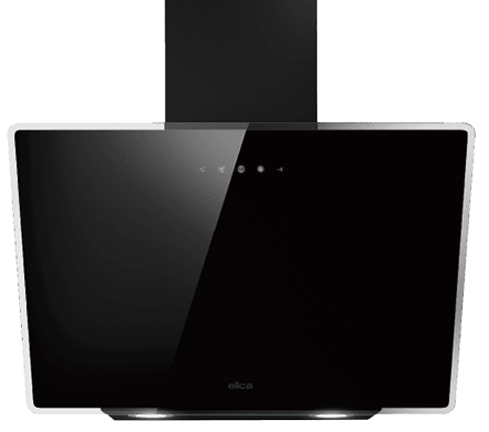A black and glass microwave oven with a flat top. AI generated content