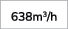 638m3/h