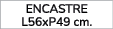 encastre L56xP49 cm.