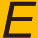 A black and yellow letter E. AI generated content
