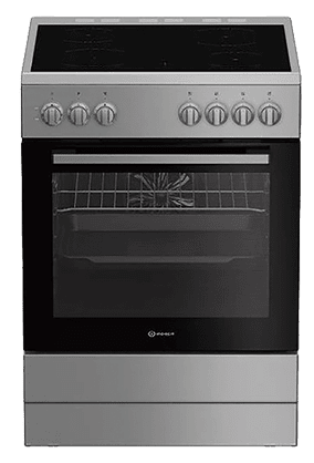 A stainless steel oven with a glass door. AI generated content