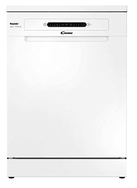 A white dishwasher with a glass door. AI generated content