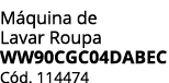 M quina de Lavar Roupa WW90CGC04DABEC C d. 114474