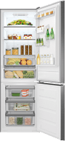 A refrigerator with a variety of food items and drinks inside. AI generated content