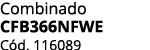Combinado CFB366NFWE C d. 116089 
