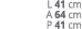 L 41 cm A 64 cm P 41 cm