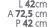 L 42cm A 72,5 cm P 42 cm
