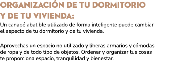 organizaci n de tu dormitorio y de tu vivienda: Un canap abatible utilizado de forma inteligente puede cambiar el as...