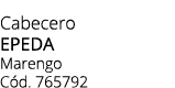 Cabecero epeda Marengo C d. 765792
