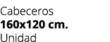 Cabeceros 160x120 cm. Unidad