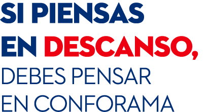 Si piensas en descanso, debes pensar en conforama