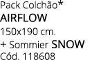 Pack Colch o* airflow 150x190 cm. + Sommier snow C d. 118608