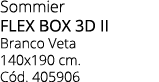 Sommier flex box 3d ii Branco Veta 140x190 cm. C d. 405906