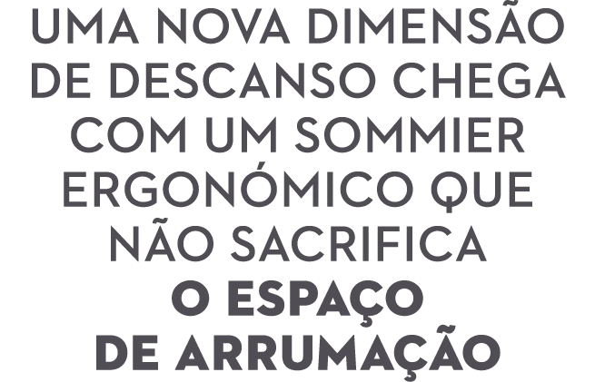 Uma nova dimens o de descanso chega com um sommier ergon mico que n o sacrifica o espa o de arruma o