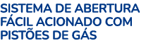 Sistema de abertura f cil acionado com pist es de g s
