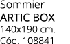 Sommier ARTIC BOX 140x190 cm. C d. 108841