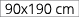 90x190 cm