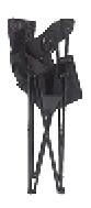 A black and silver metal brace is on display. AI generated content