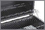 A BBQ grill with a metal rack. AI generated content