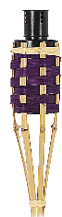 Three wooden handles with different colored beads attached to them. AI generated content
