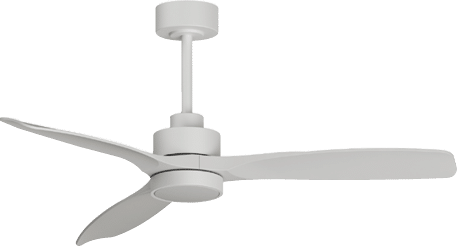 A ceiling fan is shown with a remote control beside it. AI generated content