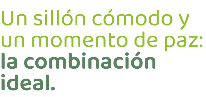 Un sill n c modo y un momento de paz: la combinaci n ideal.