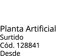 Planta Artificial Surtido C d. 128841 Desde